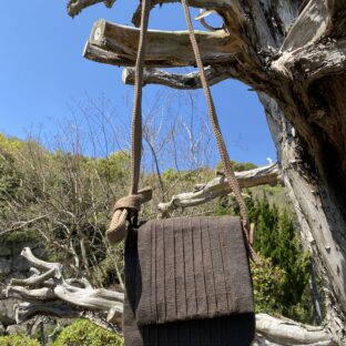 柿渋染　ショルダーバッグ